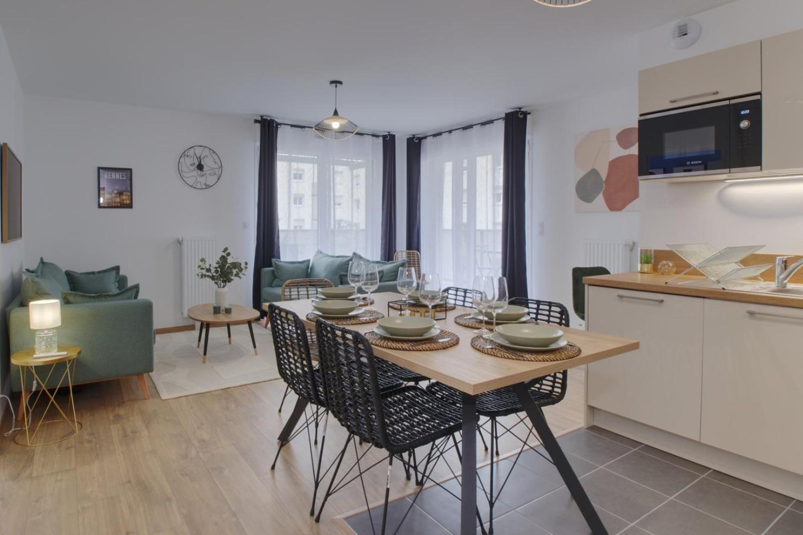 Le Normand- Appartement Neuf, 3 Chambres, Terrasse 렌 외부 사진